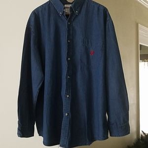 Walt Disney World men's denim shirt